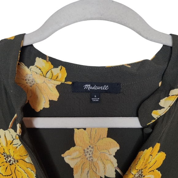 Madewell Button-Front Tier Dress in Fall Flowers - Picture 7 of 12